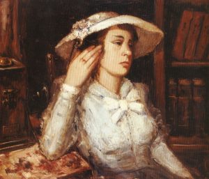 155-Gisele na Biblioteca - 50 x 60