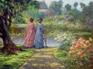 39-Damas em Giverny - 50 x 60